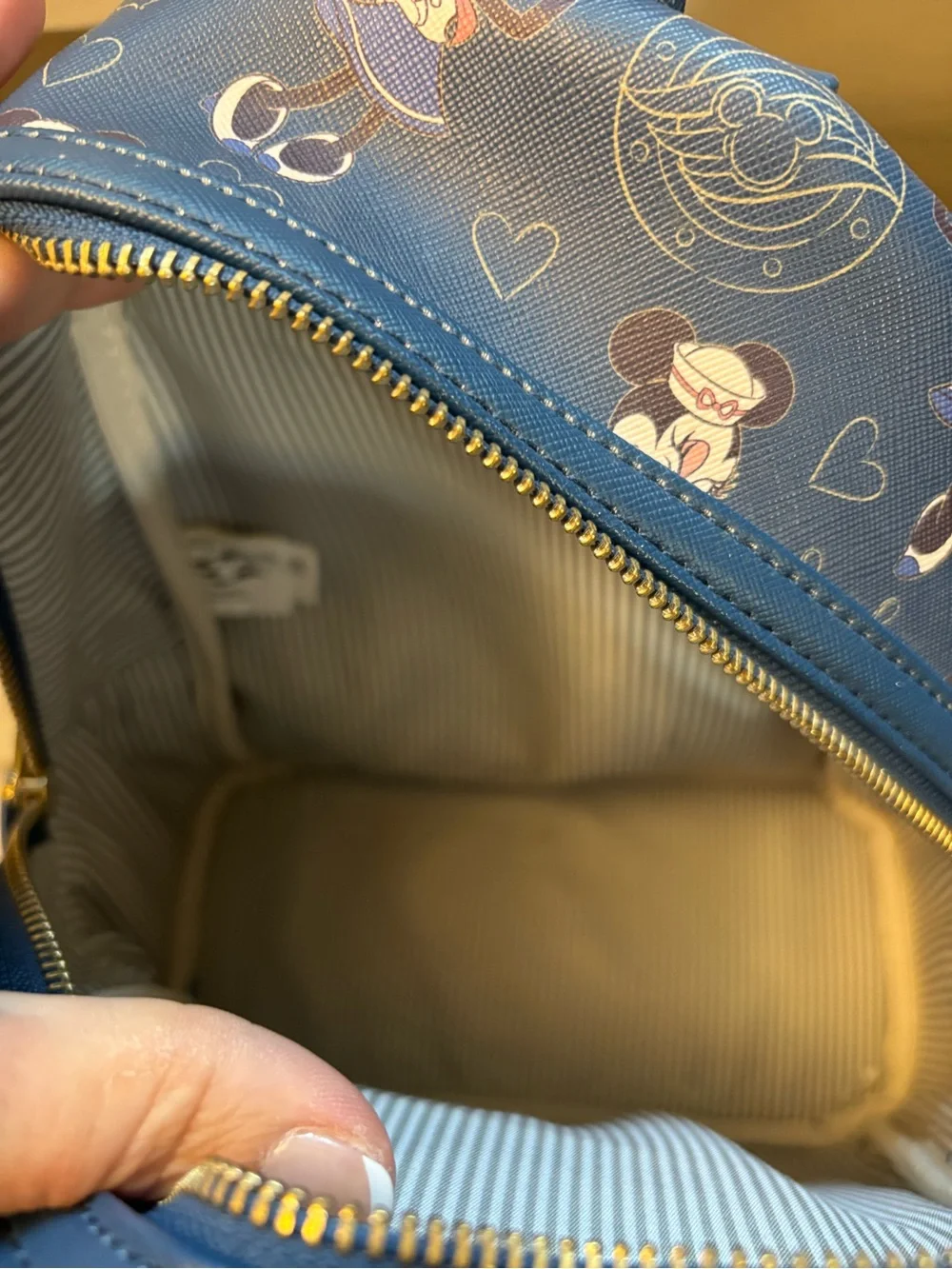 Loungefly Disney Navy Blue Minnie Sailor Mini Backpack